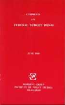 Comments on Federal Budget 1989-90  By Working Group